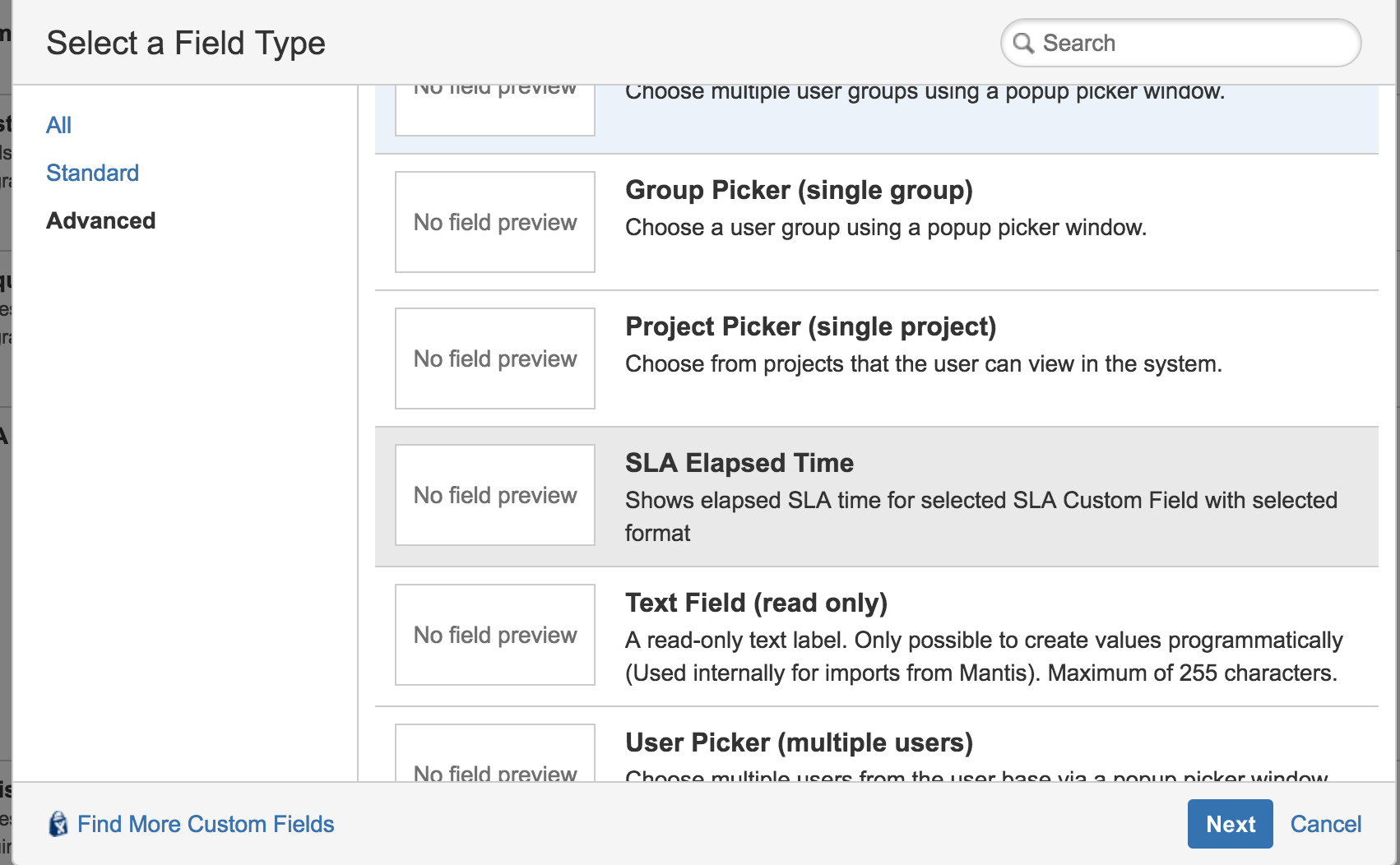 Select SLA Elapsed Time Field.png
